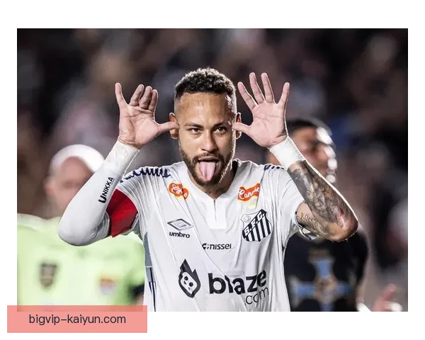 内马尔在桑托斯青训出道，逐步成为世界足坛家喻户晓的巨星